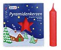 German Pyramid Candles<br>Large Red - 17mm